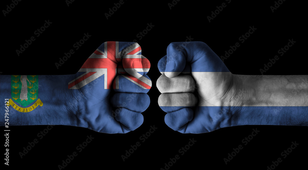 Fototapeta premium Brit virgin islands vs nicaragua