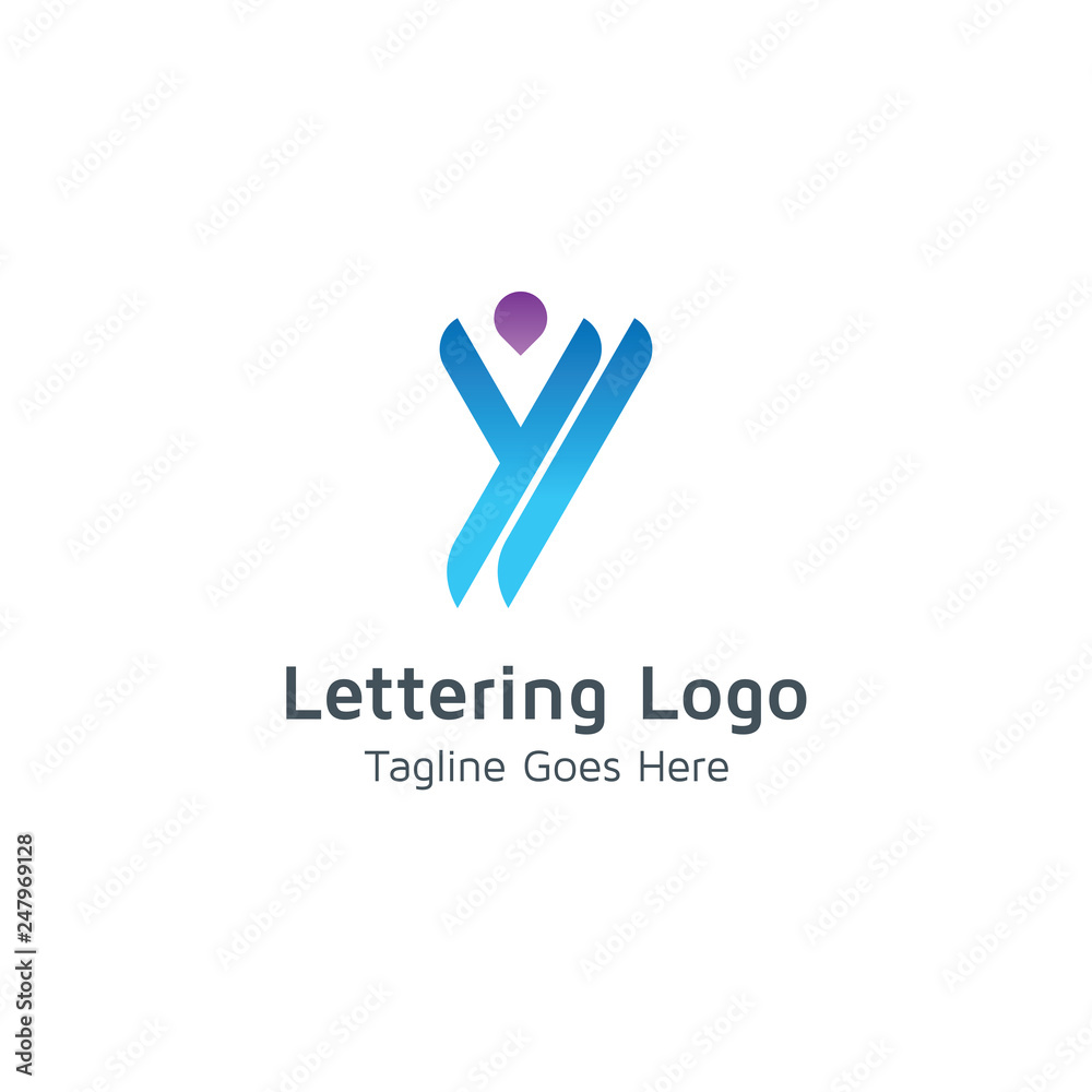 Lettering Y Vector Lettering Y Vector