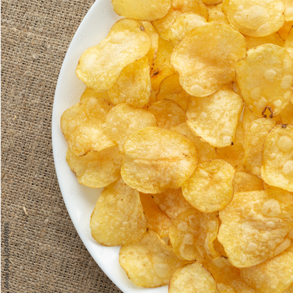 Crunchy delicious potato chips Crunchy delicious potato chips