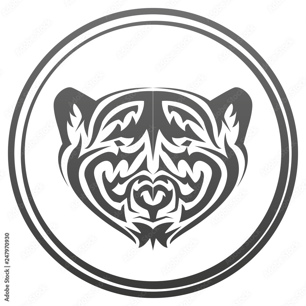 Vector illustration of polar bear Vector illustration of polar bear