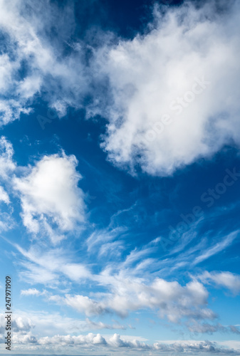 Winter sky cloudscape