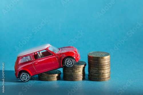 Car on coins-image