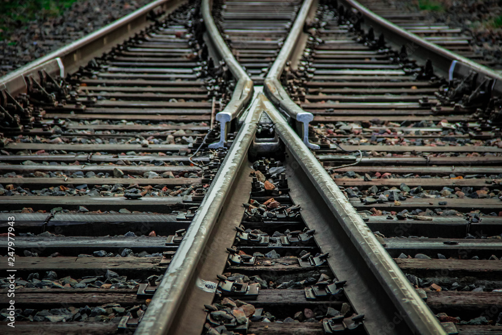 Fototapeta premium Railway, transport, rails