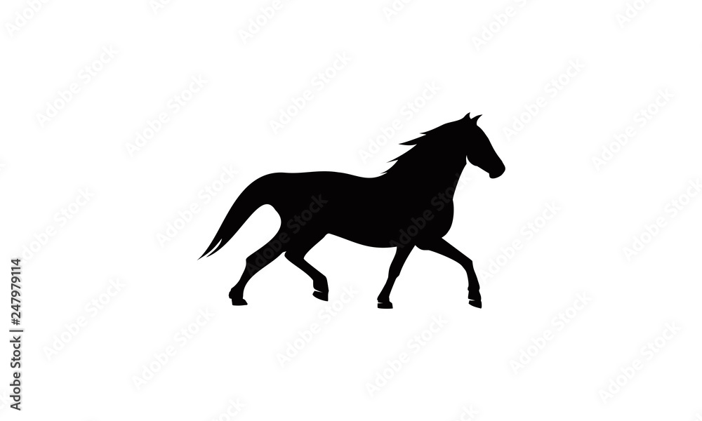 silhouette vector horse