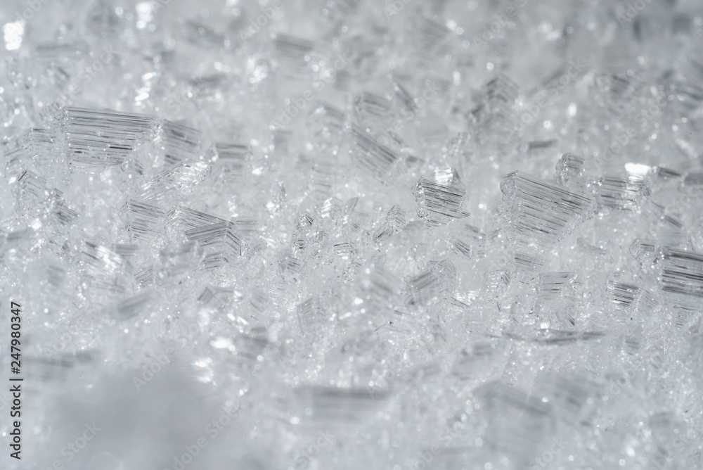 Crystals of ice Crystals of ice