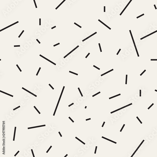 Abstract Line Stick Random Stripe Repeating. Geometric Trendy Seamless Pattern Background Print for Textile, Wallpaper and Wrapping.