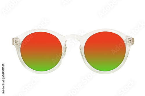 Sunglasses isolated on white background for applying on a portrait