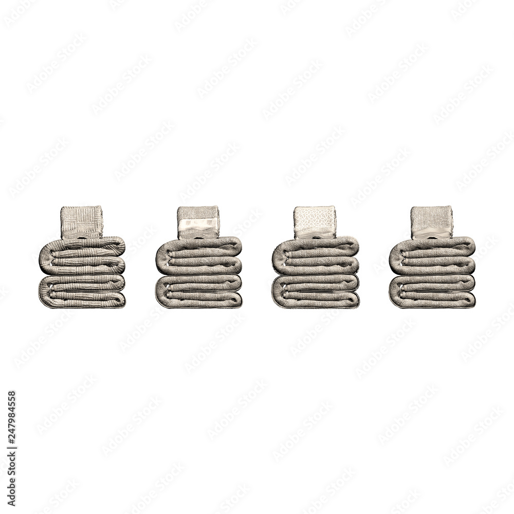 3d render bathroom towel 3d render bathroom towel