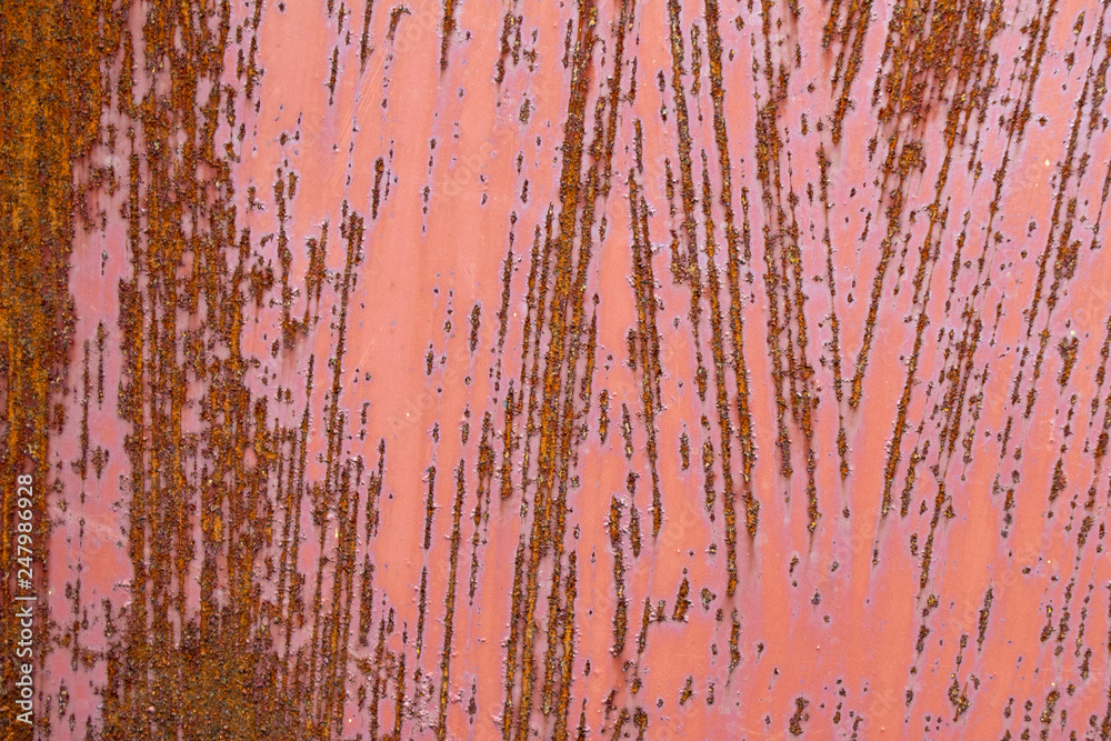 Fototapeta premium Rusty metall texture old and scratched with old paint