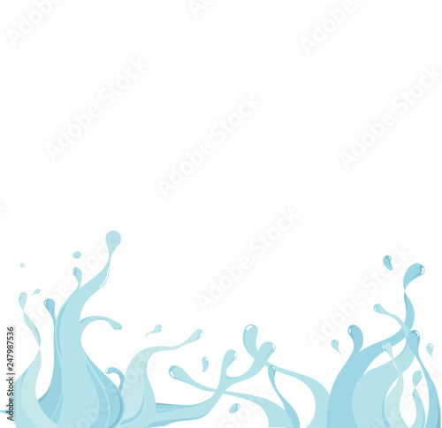 Vector of water splash for background