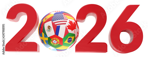 2026 symbol ball flags desi...