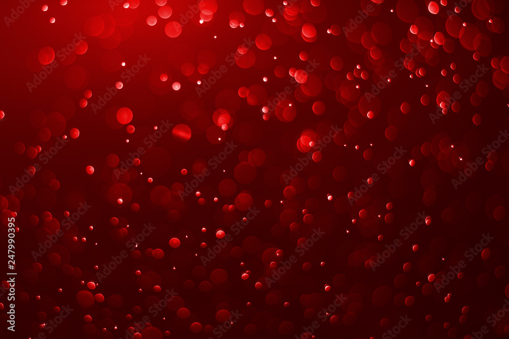 Red bokeh background on light in the dark night Red bokeh background on light in the dark night
