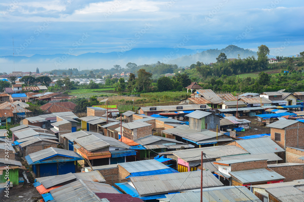 custom made wallpaper toronto digitalSinabung Sibayak active volcano mountain in Berastagi, Medan, North Sumatra, Indonesia