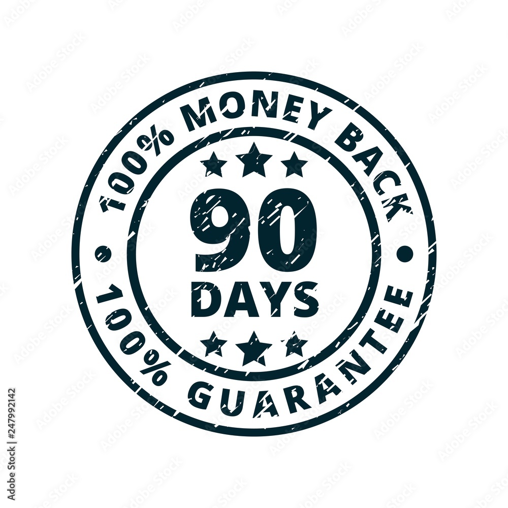 90 Days Money Guarantee Back illustration