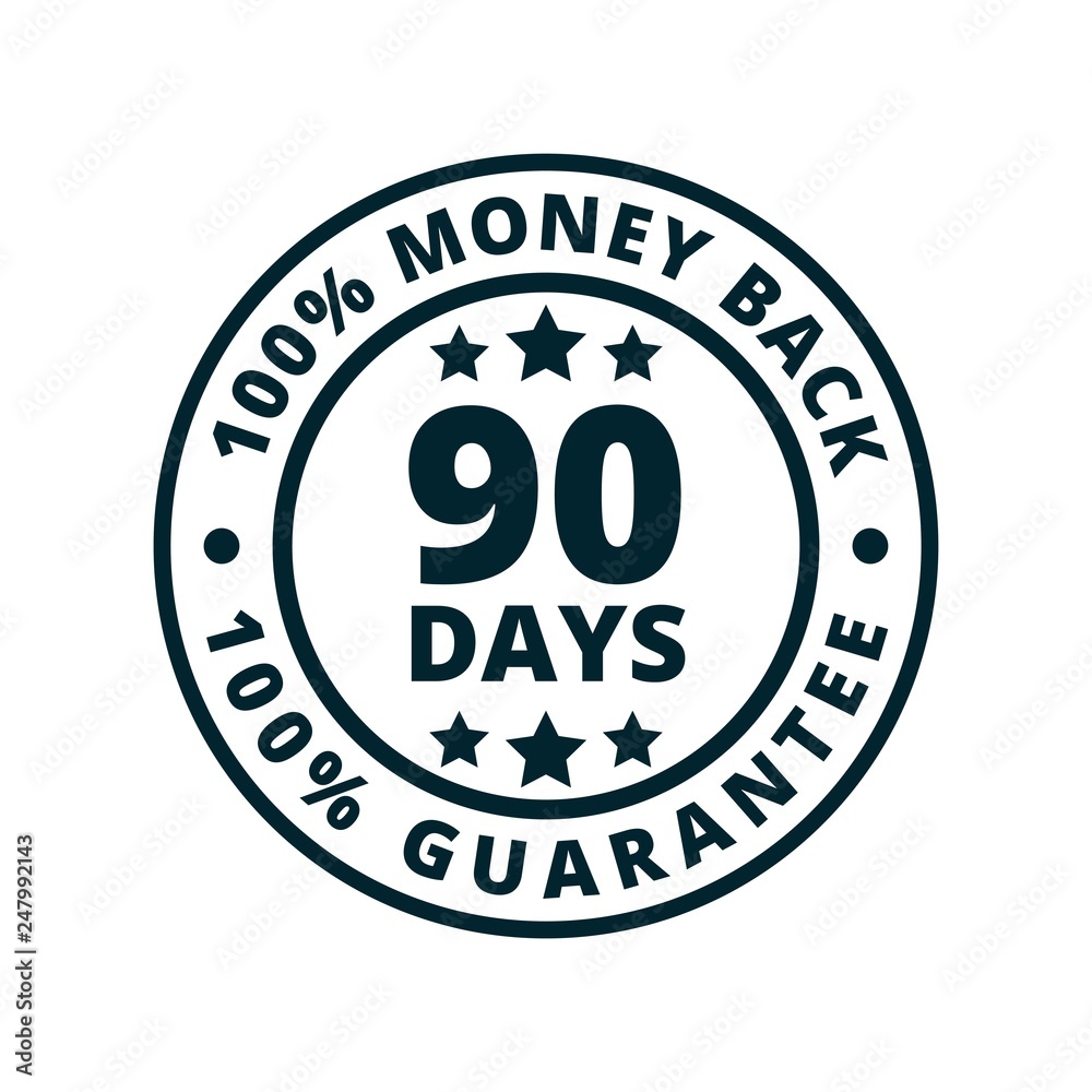 90 Days Money Guarantee Back illustration