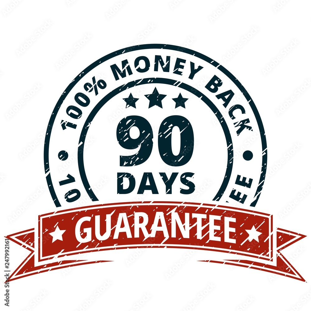 90 Days Money Guarantee Back illustration 90 Days Money Guarantee Back illustration