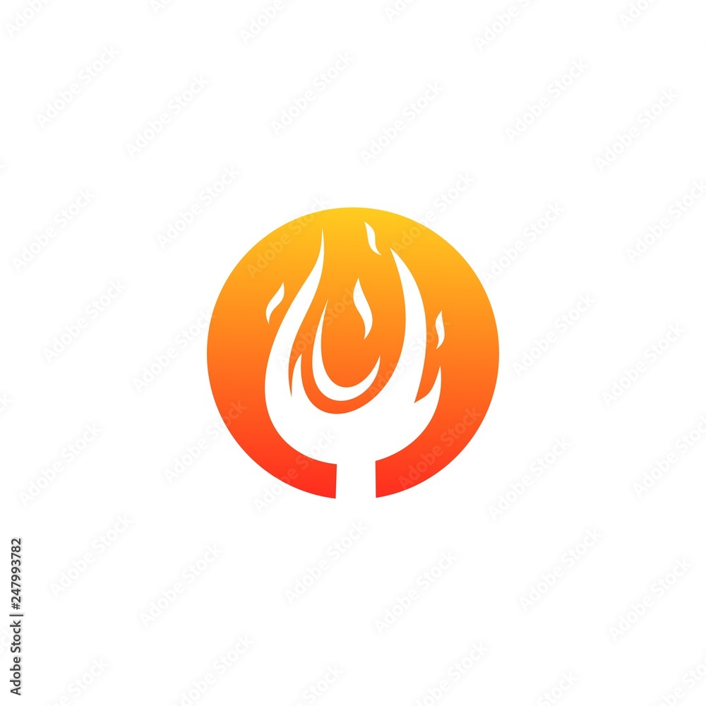 matches stick on fire vector logo design matches stick on fire vector logo design