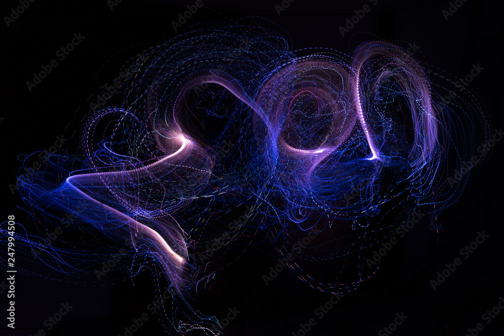 Abstract background light painting