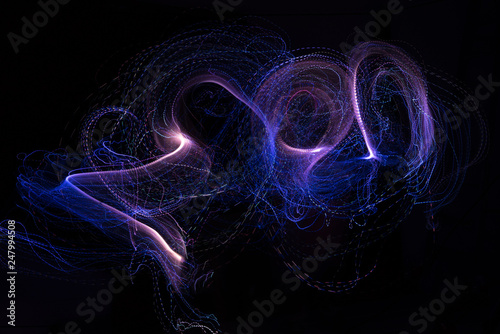 Abstract background light painting