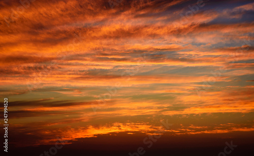 Dramatic cloudscape at sunset © Elena Dijour