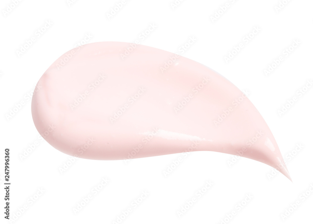 Sample of creamy yogurt on white background Sample of creamy yogurt on white background