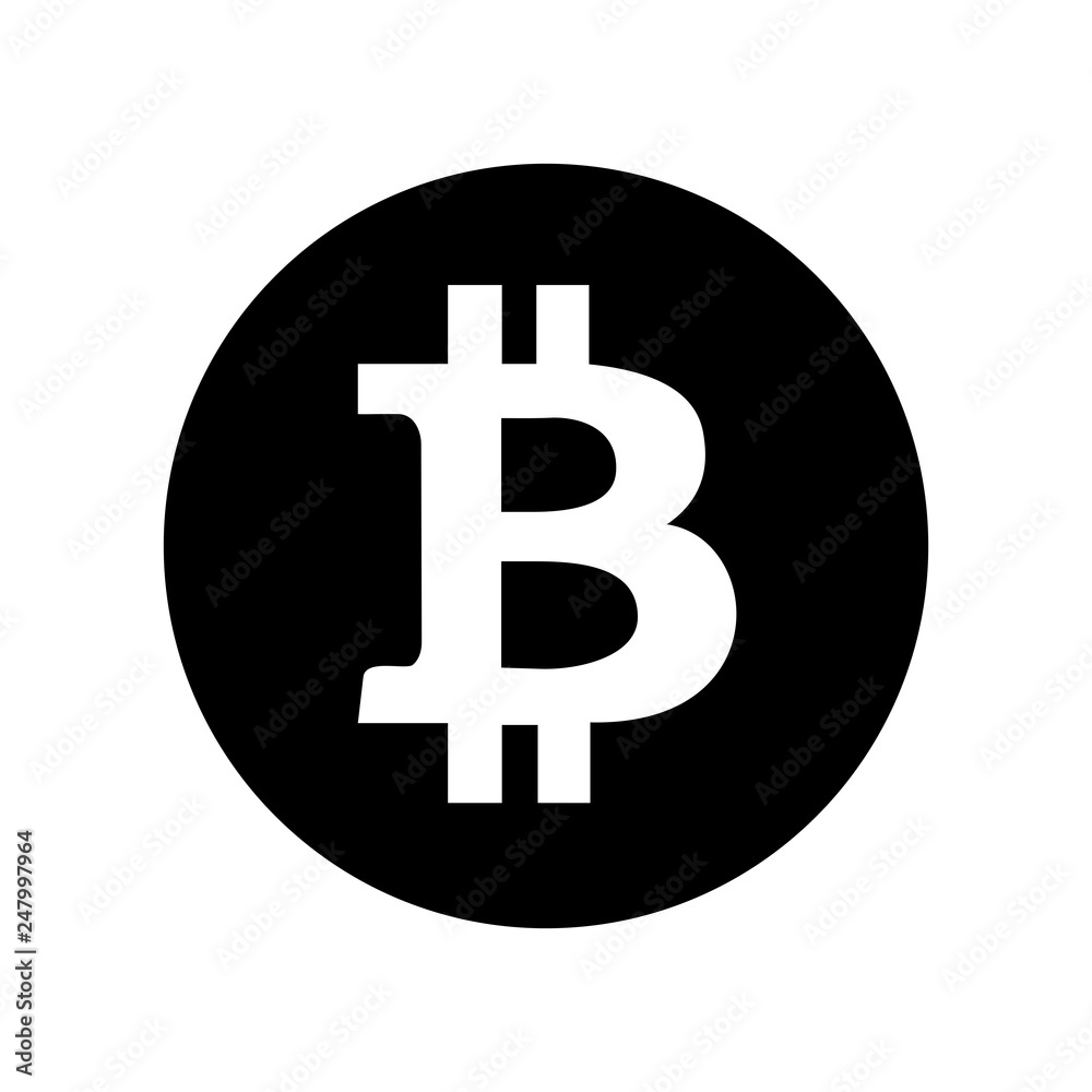 Bitcoin icon vector