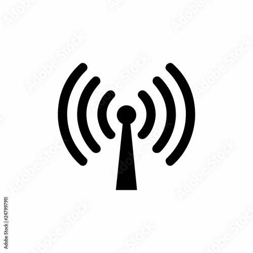 Antenna wave icon vector