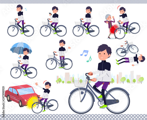 flat type man B&W sportswear_city cycle