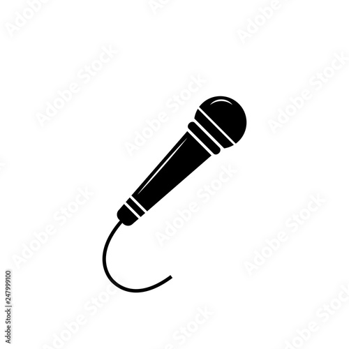 Microphone vector icon. 