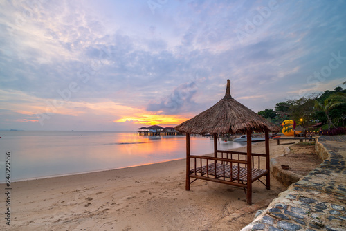 Fototapeta Naklejka Na Ścianę i Meble -  Photos Sunset at Batam Bintan Island Indonesia