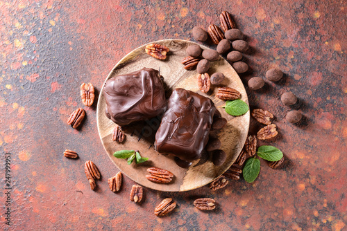 Delicious chocolate covered...
