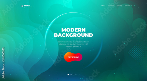 Liquid color background design. Fluid gradient shapes composition. Futuristic design posters. Eps10 vector.