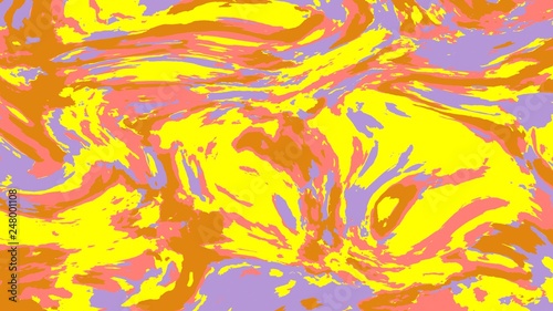 painting abstract yellow decoration