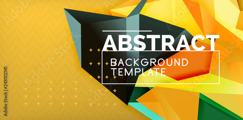 Triangular low poly background design