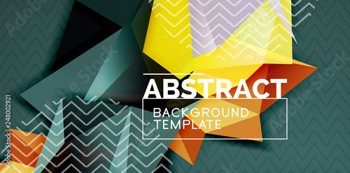 Triangular low poly background design