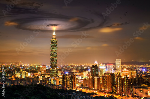 nice view of Taipei city  Taiwan with nice background