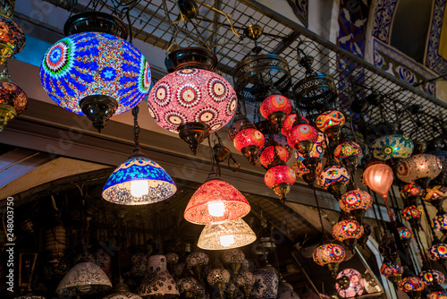 Old lamps on the Grand Bazaar in Istanbul