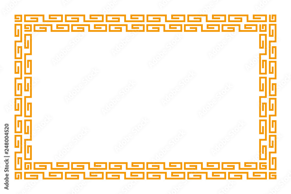 Vetor Do Stock 背景素材壁紙 フォトフレーム アジア料理 中国料理 韓国料理 宣伝広告 販売促進 ビジネスセールス 象形文字 遺跡の模様 コピースペース 名札 値札 Adobe Stock