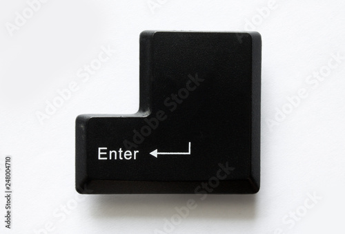 computer keyboard key. enter photo