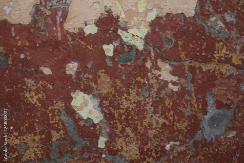 texture of old plaster and paint of different colors