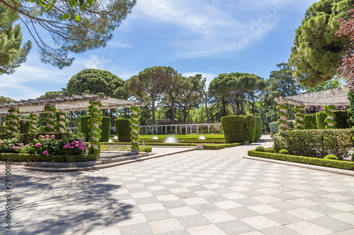Madrid, Spain. Cecilio Rodriguez Gardens in Retiro Park