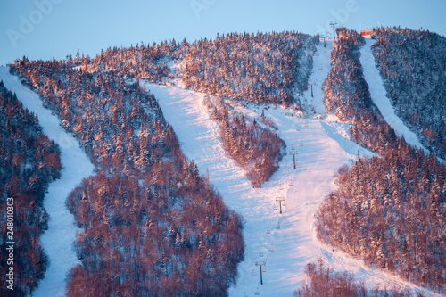 Ski trails at Mt. Mansfield, Stowe Mountain Resort, Stowe, Vermont