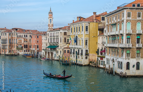 Grand Canal and Basilica Santa Maria della Salute, Venice, Italy and sunny day © Mariana Ianovska