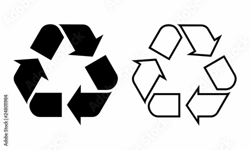 Recycle symbols illustration