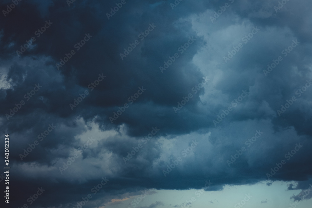 dark clouds before a thunderstorm dark clouds before a thunderstorm