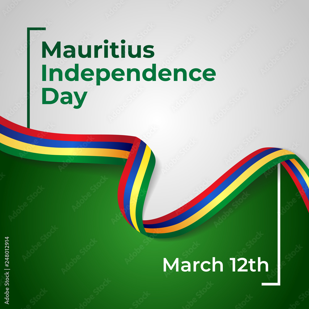 Republic of Mauritius Independence Day Vector Template Design Illustration Republic of Mauritius Independence Day Vector Template Design Illustration