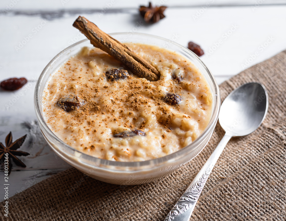 Peruvian arroz con leche dessert