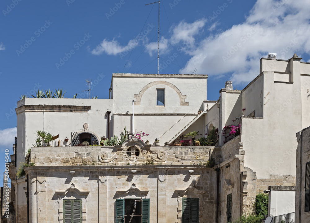 Italia Puglia Lecce particolare angolo piazza Duomo Italia Puglia Lecce particolare angolo piazza Duomo