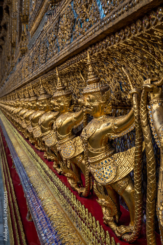 Thai golden statues