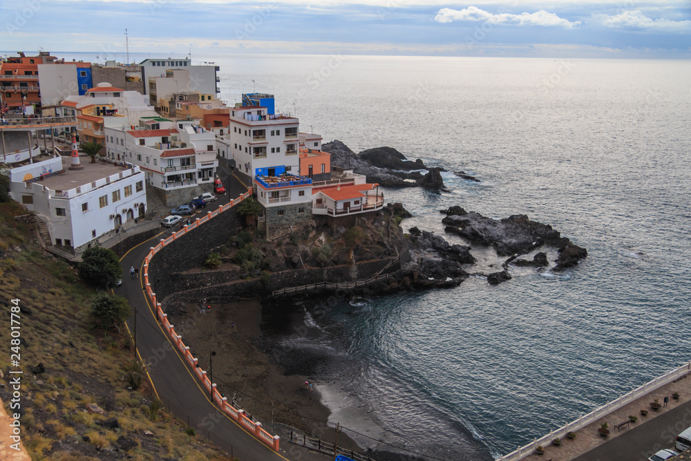 Santa Cruz de Tenerife, Puerto de Santiago coast view at winter time